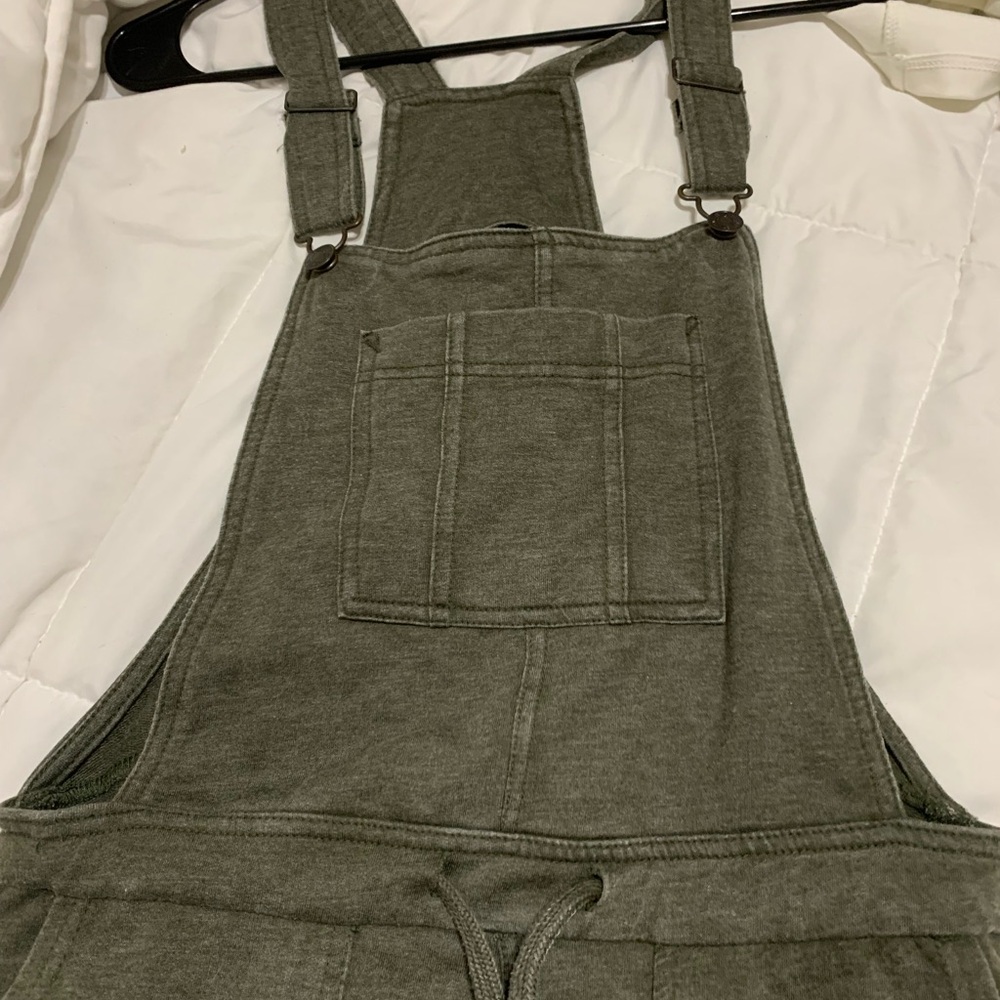 Green jump suit
